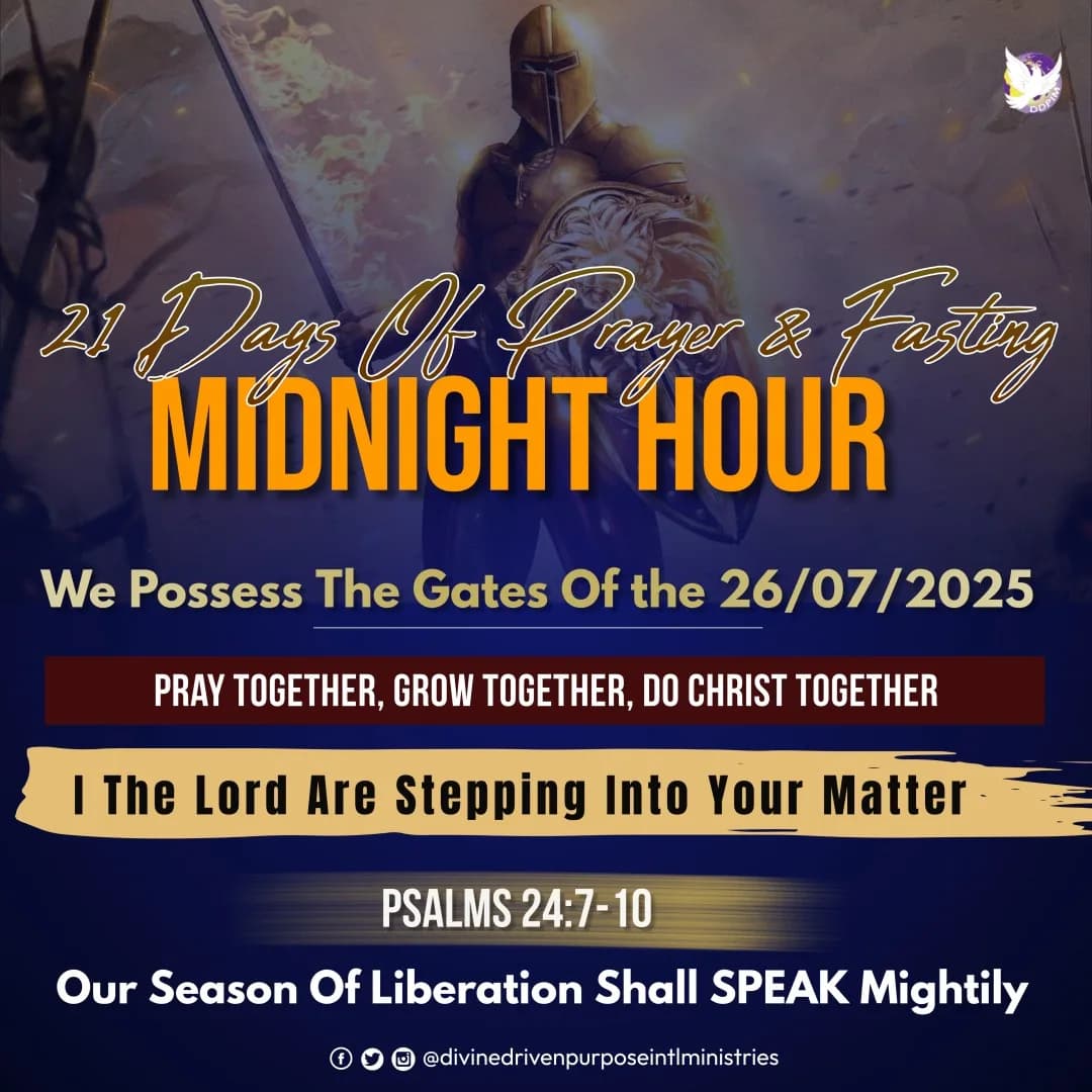 21 Days of Prayer & Fasting Midnight Hour