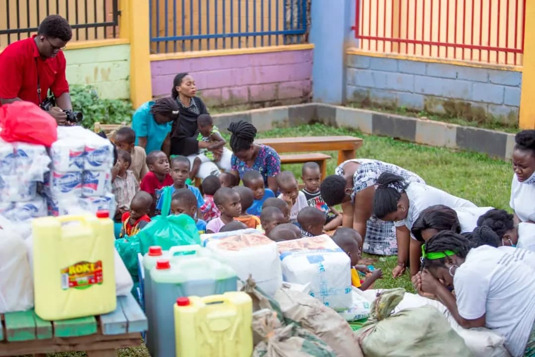 Beautiful Ones in MDP Visit to Agape Babies Home, Nalukolongo