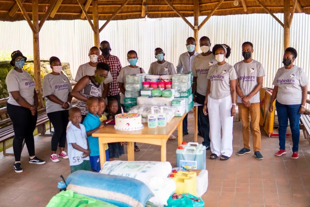 Visits to Sanyu Babies' Home and Agape Babies Home