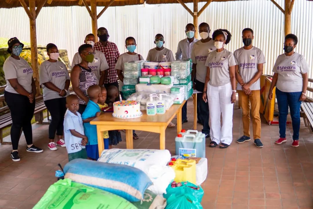 Sanyu Babies' Home and Agape Babies Home visit moment 2