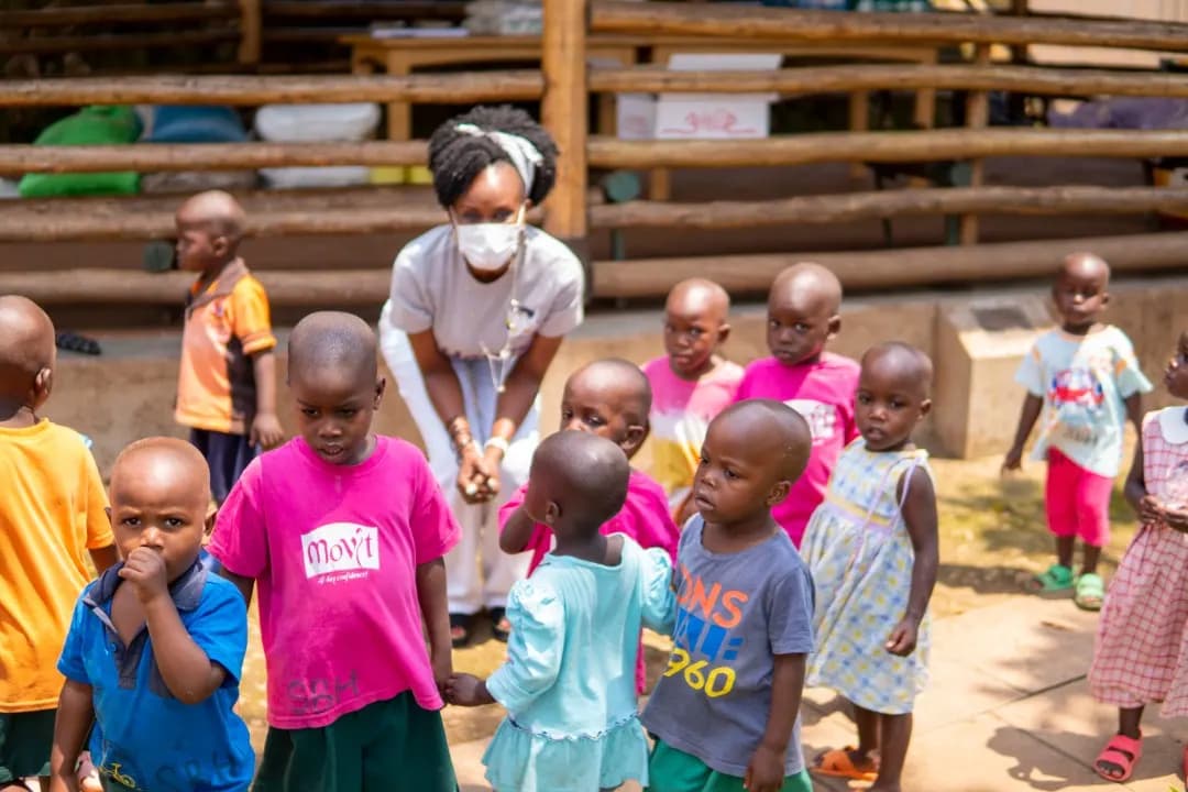 Sanyu Babies' Home and Agape Babies Home visit moment 3