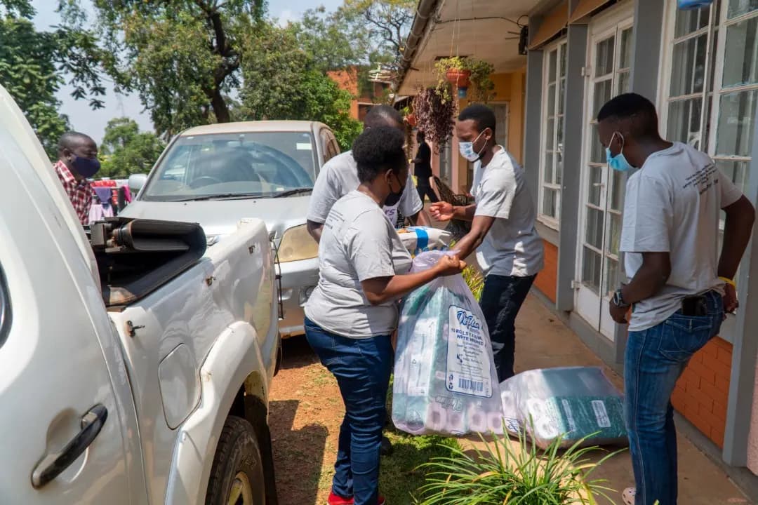 Sanyu Babies' Home and Agape Babies Home visit moment 9