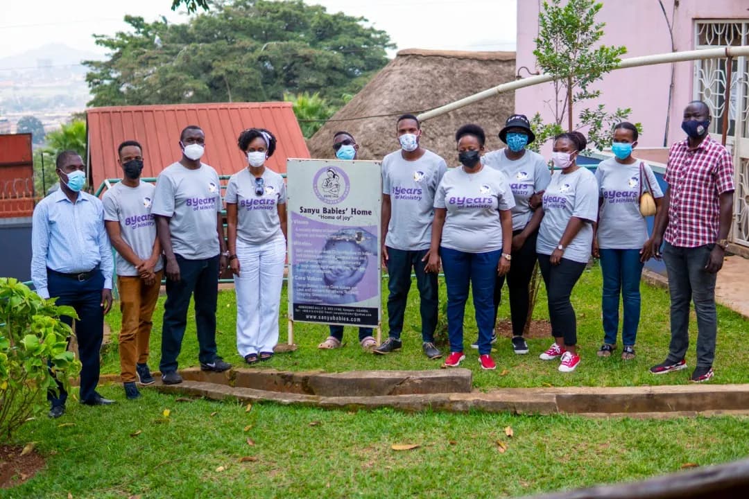 Sanyu Babies' Home and Agape Babies Home visit moment 11