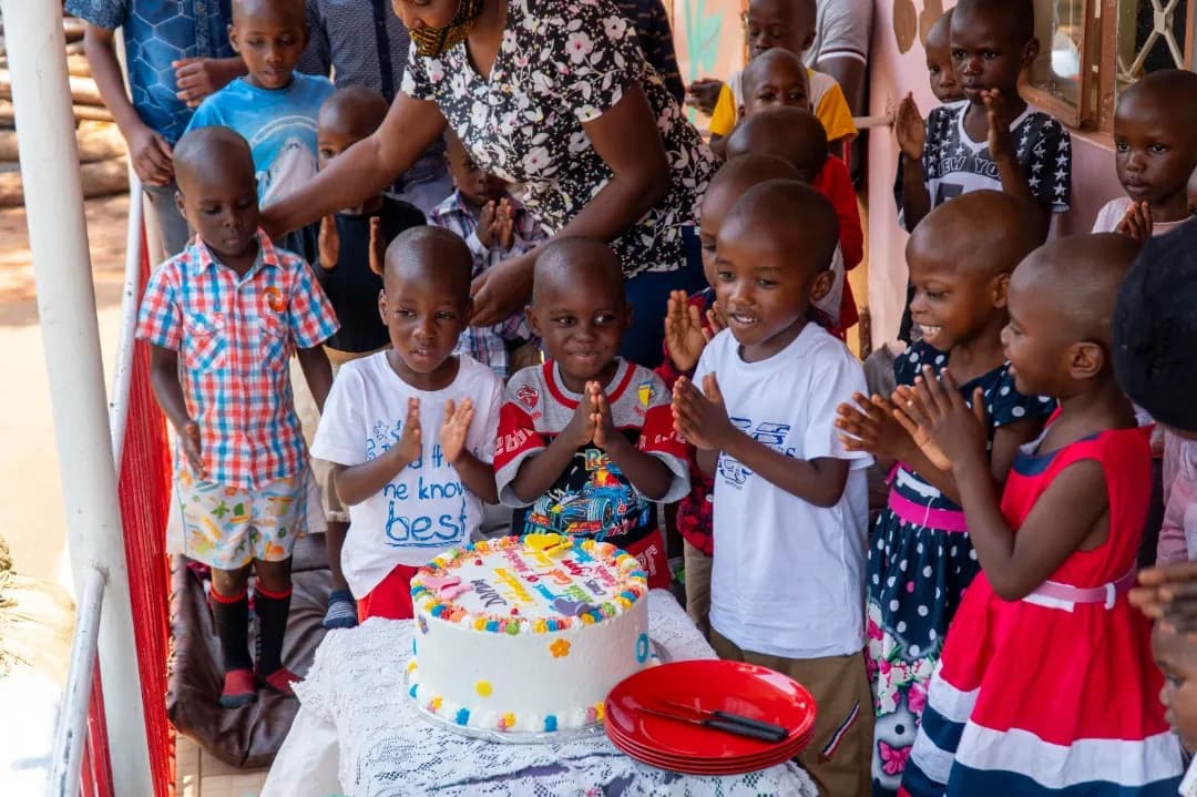 Sanyu Babies' Home and Agape Babies Home visit moment 12