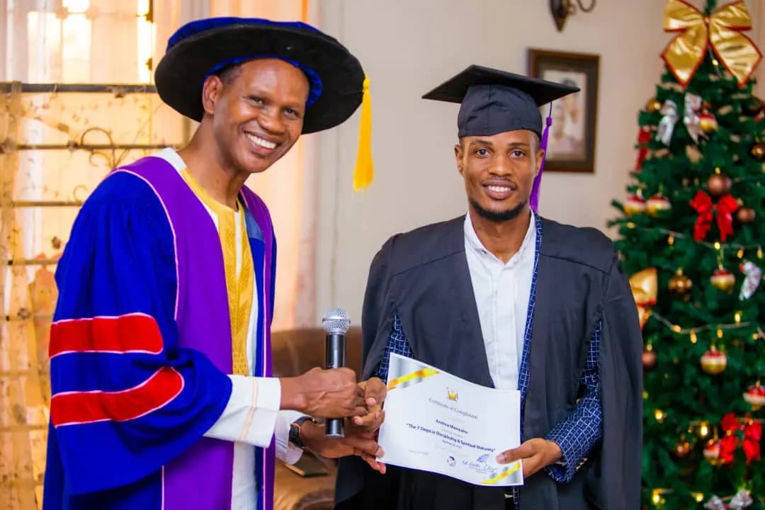 Workers discipleship graduation moment 6